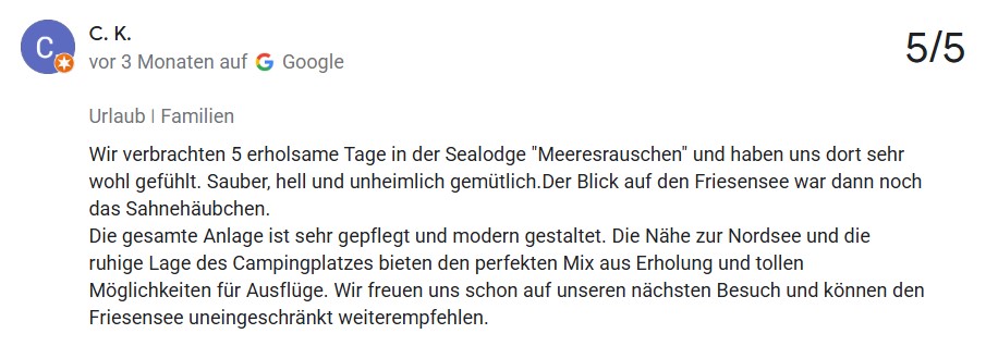 Google Bewertung