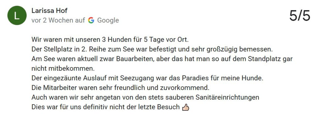 Google Bewertung