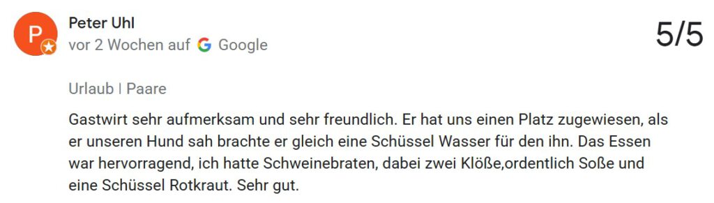 Google Bewertung