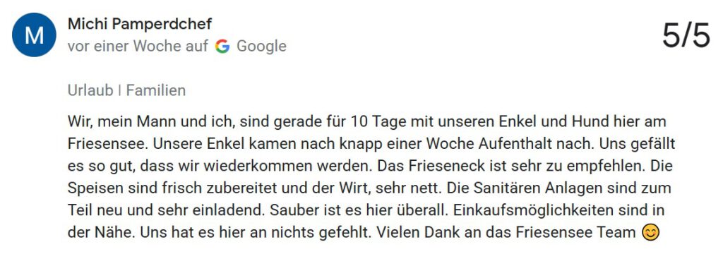 Google Bewertung