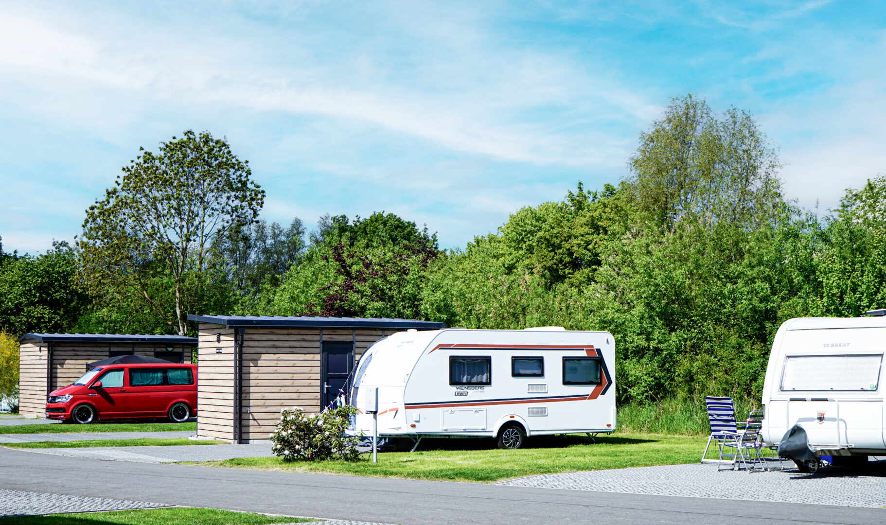 Camper mit Privatbad am Friesensee