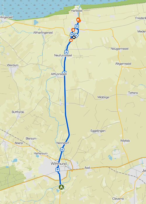 Friesensee Fahrrad Tour ans Meer